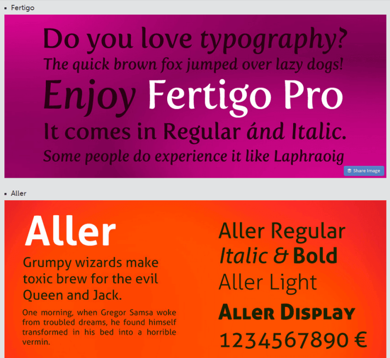 using google fonts